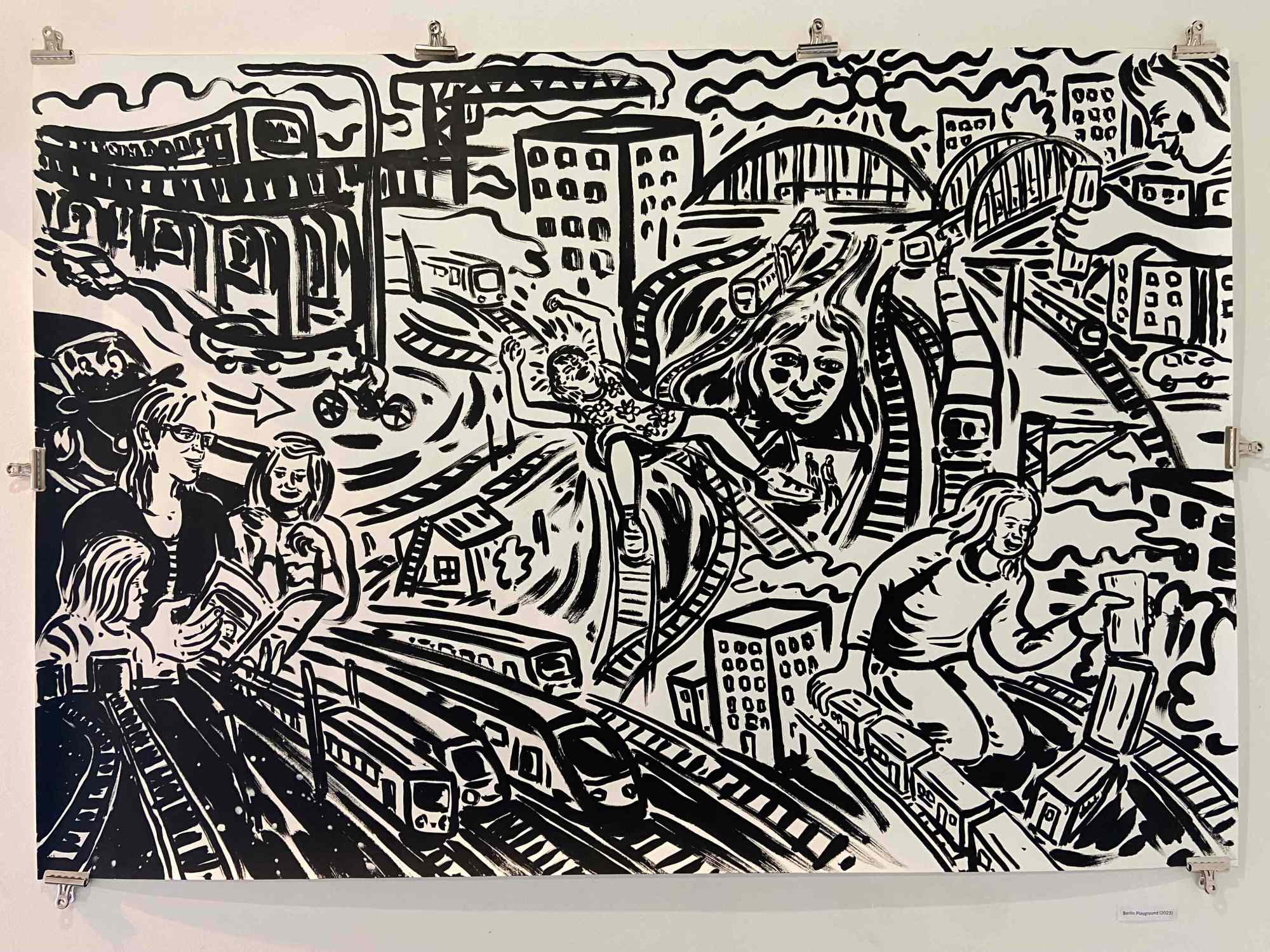 Francois Giro Berlin Playground (2023), 105x150 cm (lr)