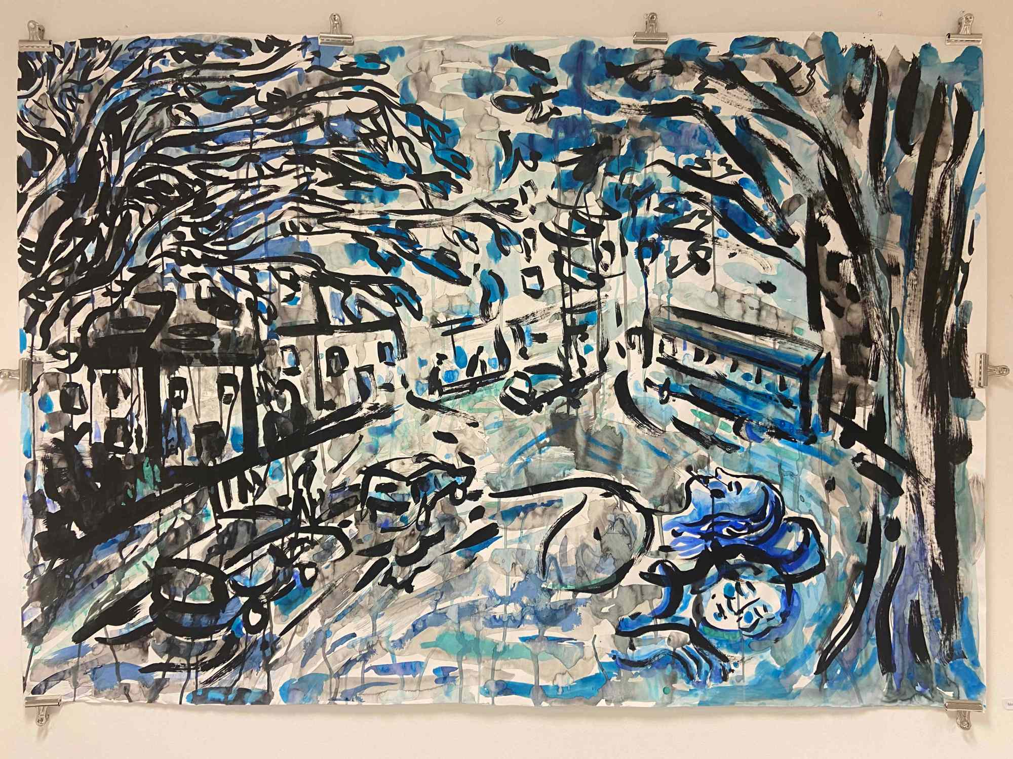 Francois Giro Merchiston at Dawn (2023), 105x150 cm